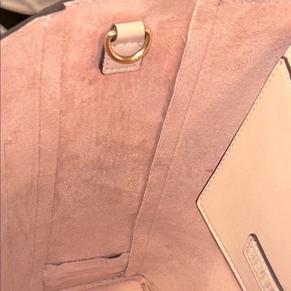 Steve Madden - Mini Cori Tote Faux Blush Pink Leather & Faux Pink Suede Interior - Picture 10 of 16
